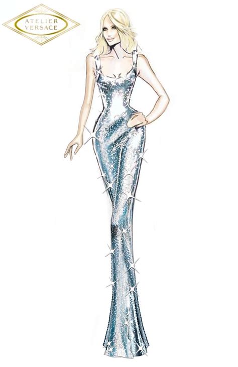 donatella comments about versace on the floor|donatella versace design sketches.